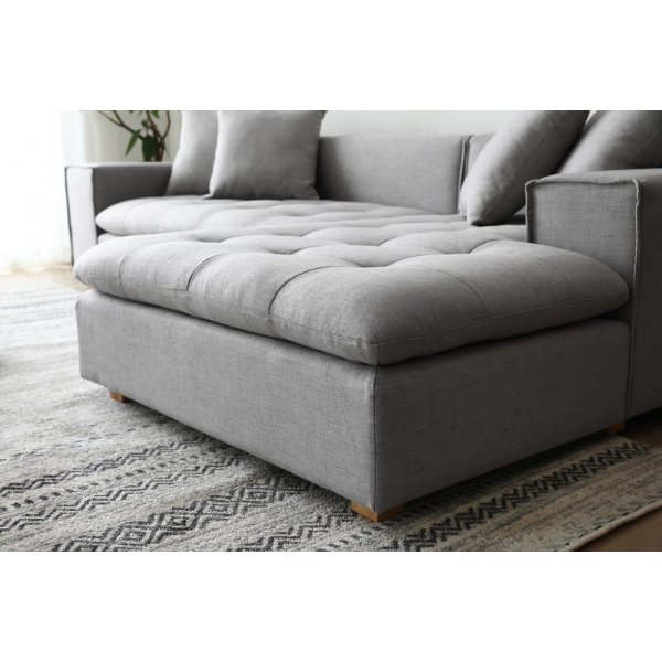 Sace divansofa inkludert pynteputer - Grå Sace divansofa inkludert pynteputer - Grå