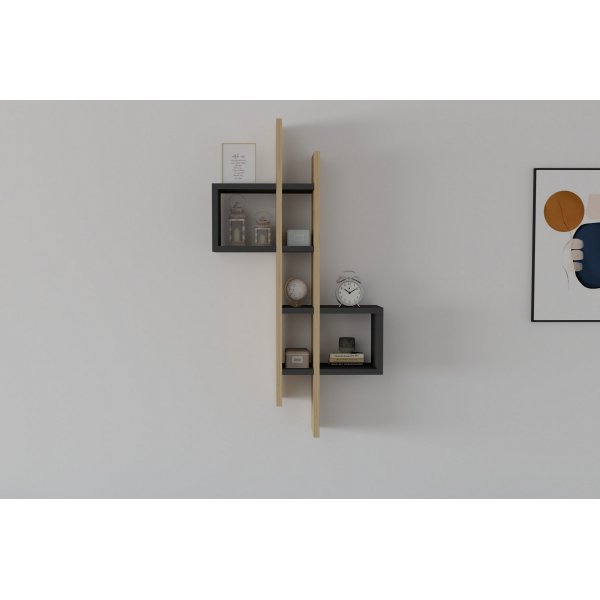 Emse vegghylle - Safir eik/antrasitt Emse vegghylle - Safir eik/antrasitt