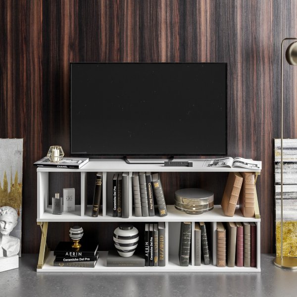 Termas mediebenk - Gull/hvit