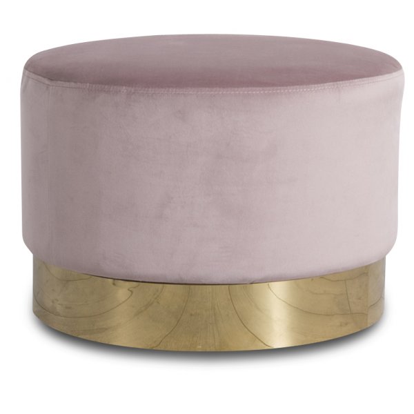 Sittepuff Isabelle 50 cm - Rosa/Messing