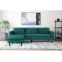 Firenze divansofa - Mrkegrnn/Svart