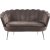 Musslan 2-seters sofa - Brun / krom + Mbelftter