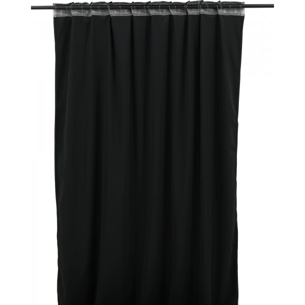 Magdalena gardin, 135x250 cm - Svart