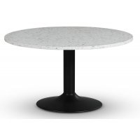 Empire spisebord - Terrazzo Bianco / Svart trompetfot Empire spisebord - Terrazzo Bianco / Svart trompetfot