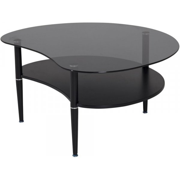 Salongbord Lucinda - Svart / Glass