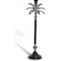 Palmblad Bordlampe 39cm - Slv/Sort