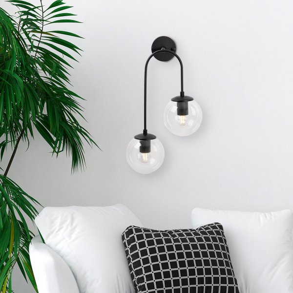 Klenod vegglampe 10570 - Sort