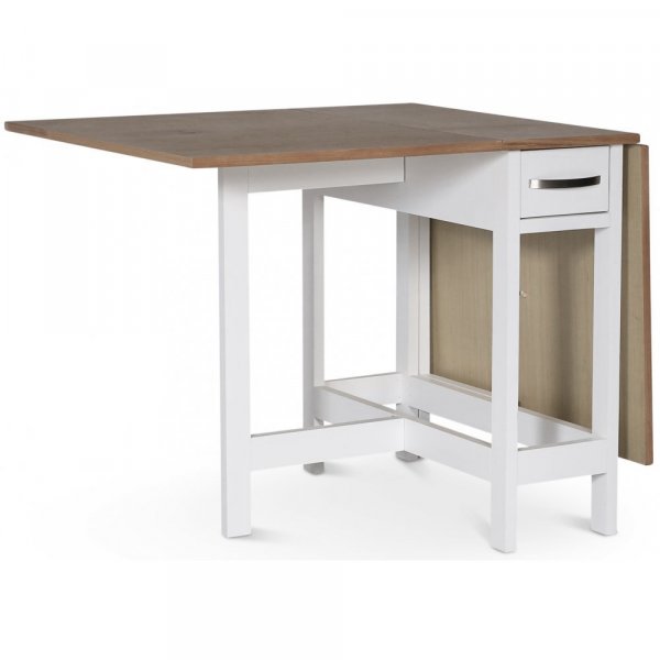 Fårö klaffbord - Hvit/eikefiner Fårö klaffbord - Hvit/eikefiner