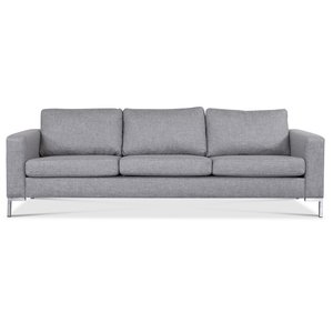 Nova 3-seters sofa - Grå stoff + Møbelpleiesett for tekstiler Nova 3-seters sofa - Grå stoff + Møbelpleiesett for tekstiler