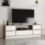 Elina TV-stativ - Hvit/brun