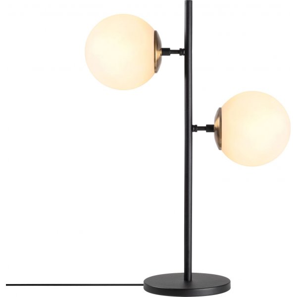 Fasett bordlampe, klar - Svart Fasett bordlampe, klar - Svart