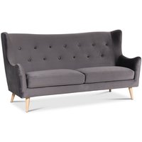 Trixie 3-seter sofa høy rygg - Mørkegrå (Fløyel) Trixie 3-seter sofa høy rygg - Mørkegrå (Fløyel)