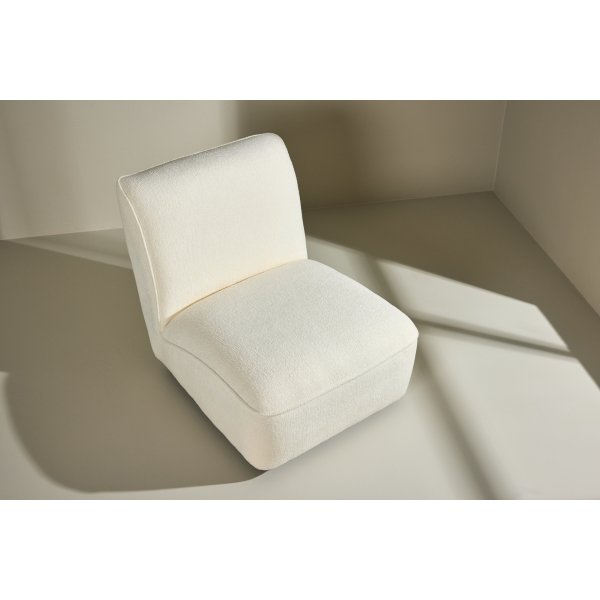 Min lenestol - Hvit bouclé Min lenestol - Hvit bouclé