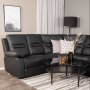 Mozart hjrnesofa (recliner) - Svart PU