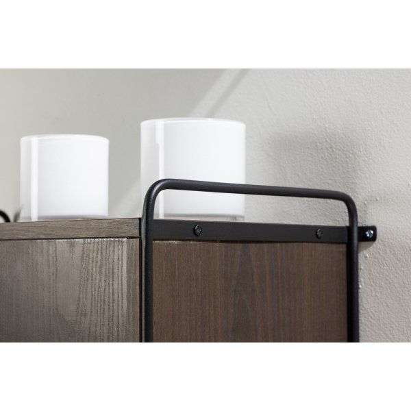 Paris veggskap 68 x 60 cm - Sort/Mocca Paris veggskap 68 x 60 cm - Sort/Mocca