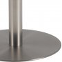 Corby salongbord 80 cm - Hvit/nikkel