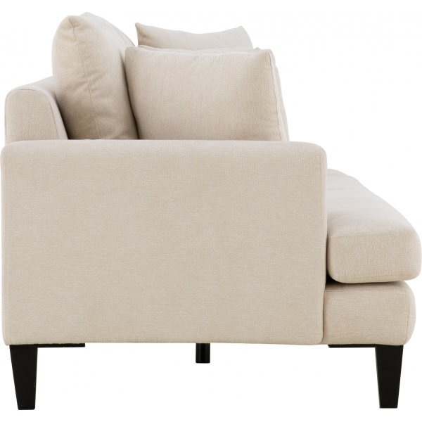 Sofa beige 4-seter med løse puter - Remy Sofa beige 4-seter med løse puter - Remy