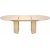 Chiba ovalt spisebord uttrekkbart 180-240 x 100 cm hvitkalket eik
