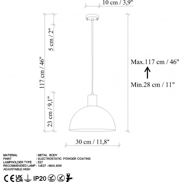Vignette taklampe 993 - Vintage Vignette taklampe 993 - Vintage