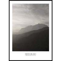 MOUNT BLANC - Plakat 50x70 cm MOUNT BLANC - Plakat 50x70 cm