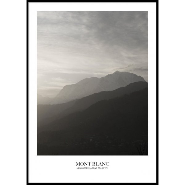 MOUNT BLANC - Plakat 50x70 cm