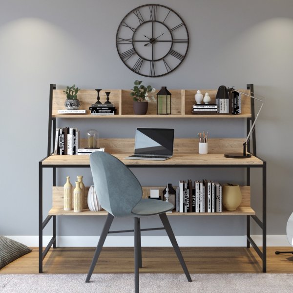 Demir skrivebord 140 x 60 cm - Eik Demir skrivebord 140 x 60 cm - Eik