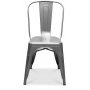 Spisegruppe Berivan 102-142 cm eik/hvit med 4 Industry-stoler i brstet stl