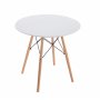 Vilgot rundt spisebord Ø80 cm - Hvit / Tre Vilgot rundt spisebord Ø80 cm - Hvit / Tre
