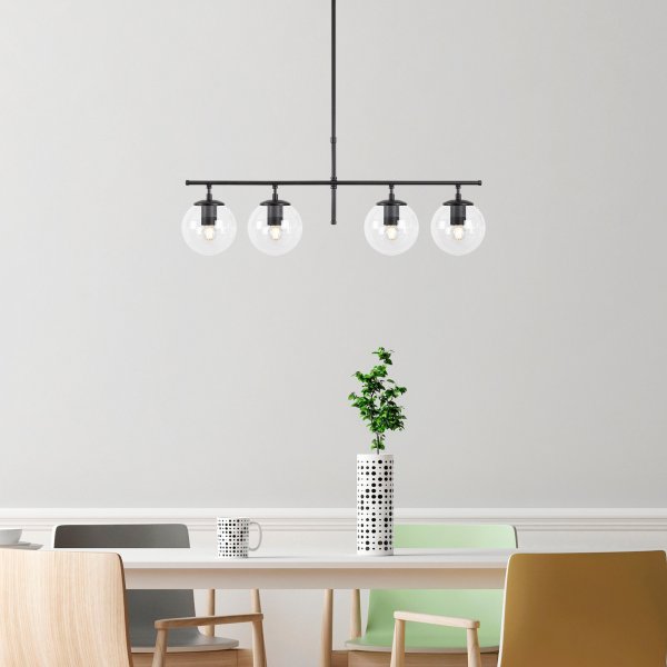Rosenrød taklampe 10770 - Sort Rosenrød taklampe 10770 - Sort