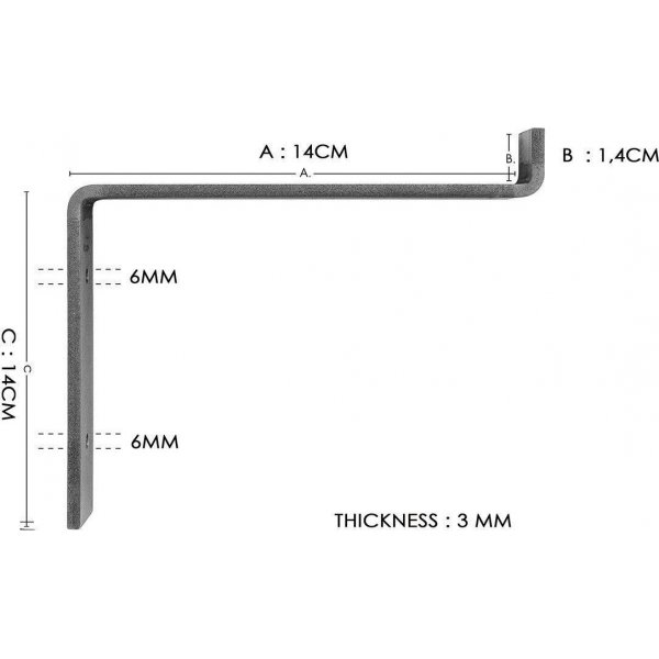 Lamba vegghylle 5 - Svart/valnøtt Lamba vegghylle 5 - Svart/valnøtt