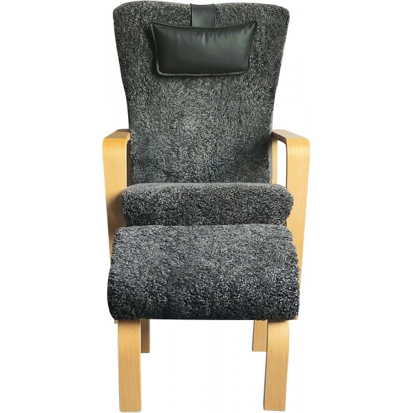 �re lenestol - Gr�tt f�reskinn