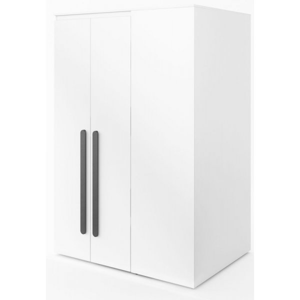 Danielle garderobe - Hvit - Ventrevendt