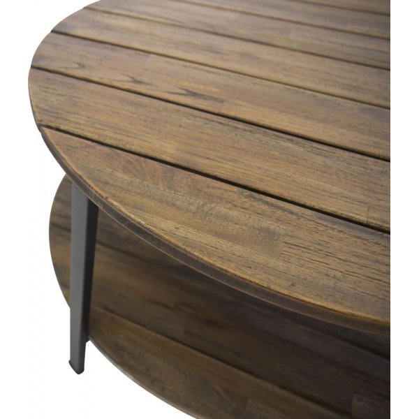 Salongbord Caesar - Svart / Mørk Teak Salongbord Caesar - Svart / Mørk Teak