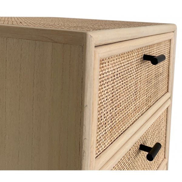 React kommode med 5 skuffer - Rotting / Svart + Mbelrengjring