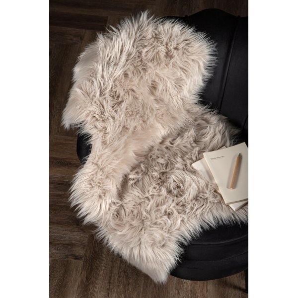 Katy fold 60 x 90 cm - Beige fuskepels