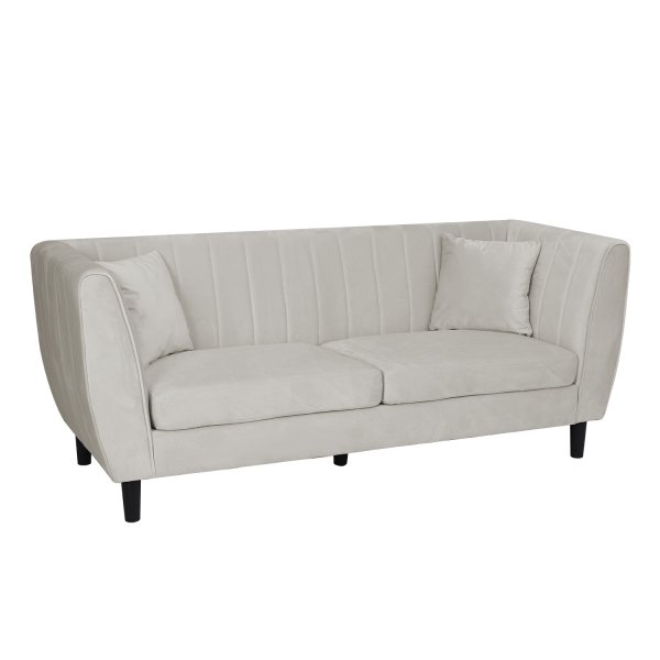 Sofa Arvika - Beige fløyel | 195 cm Sofa Arvika - Beige fløyel | 195 cm