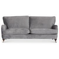 Howard Watford deluxe 3-seter sofa - Grå fløyel Howard Watford deluxe 3-seter sofa - Grå fløyel