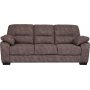 3-seters sofa i brun mikrofiber - Albert