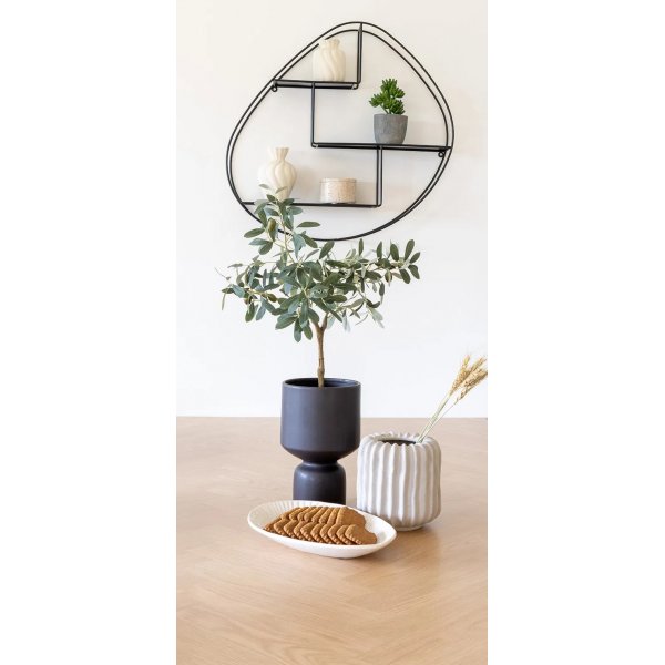 Amora salongbord med fiskebeinsmønster 120 x 60 cm - Eik/sort Amora salongbord med fiskebeinsmønster 120 x 60 cm - Eik/sort