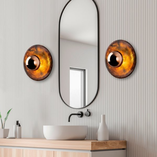 Kurt vegglampe 48 cm - Kobber