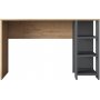 Hanna skrivebord med hyllesystem 16, 160 x 45 cm - Valntt/antrasitt