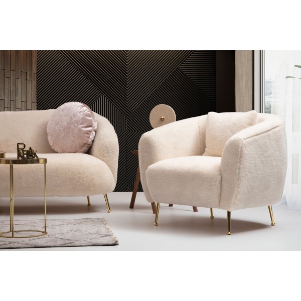 Isolde 3-seters sofa - Beige Isolde 3-seters sofa - Beige