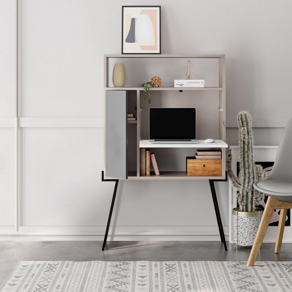 Tatti skap - Lys mokka/hvit/antrasitt