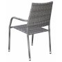 Utegruppe: 8 stoler og teakbord 210 x 90 cm