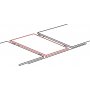 Mens uttrekkbart spisebord 100x168 x 100 cm - Mrkebrun marmorlaminat