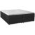 Comfort kontinentalseng med oppbevaring 5-sone pocket (svart) - Valgfri bredde + Vegghengt nattbord