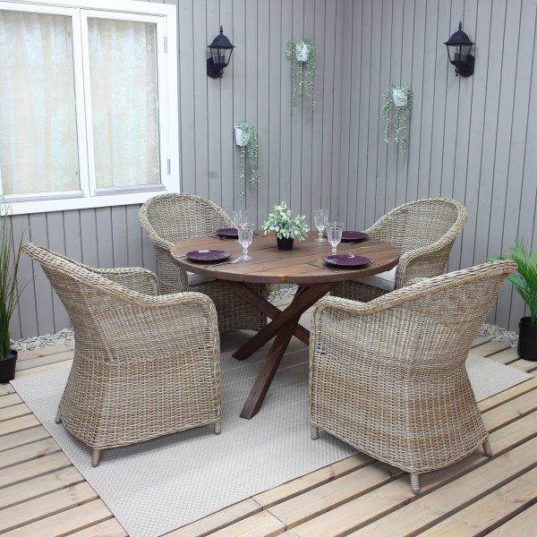 Scottsdale spisebord Ø112 cm - Brun Scottsdale spisebord Ø112 cm - Brun