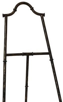 Vintage gulvstaffli - gull / svart