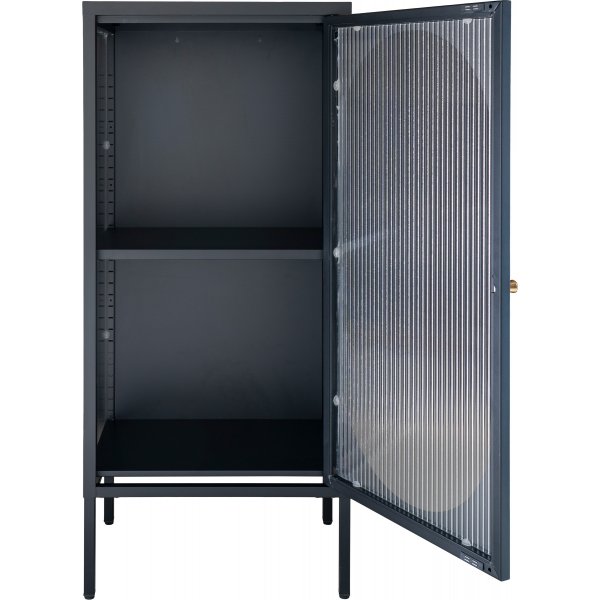 Adelaide glassskap 110x50 cm - Sort