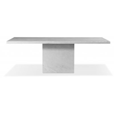 Pegani spisebord i hvit marmor - 215x110 cm